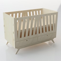 Dakota Cot Large birch timber