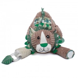 Les Déglingos activity plush toy Jélékros the lion