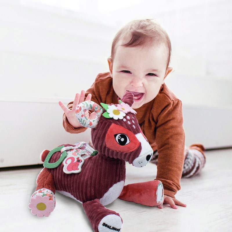 Les Déglingos activity plush toy Melimelos the deer