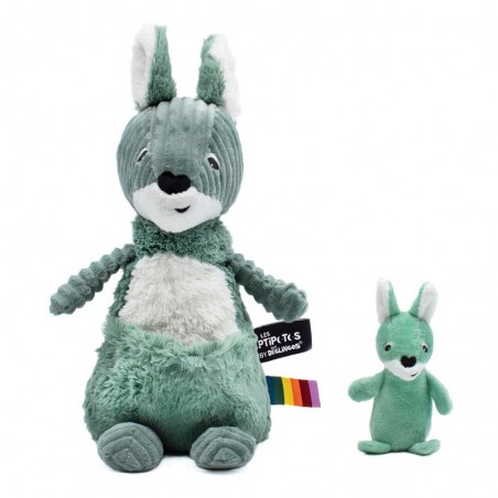 Kangaroo mom and baby by Les Ptipotosis, Les Deglingos