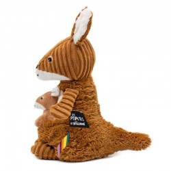 Kangaroo mom and baby by Les Deglingos