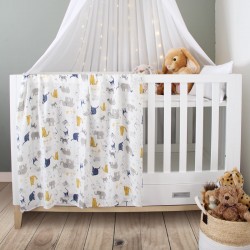 Animal Kingdom Bamboo Muslin Swaddle Blanket