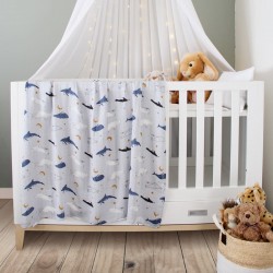 Arctic Bamboo Muslin Swaddle Blanket