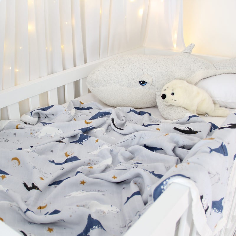 Arctic All-Seasons Bamboo Muslin Blanket