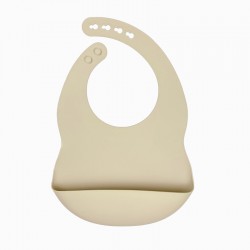 Silicone Pocket Bib Ivory