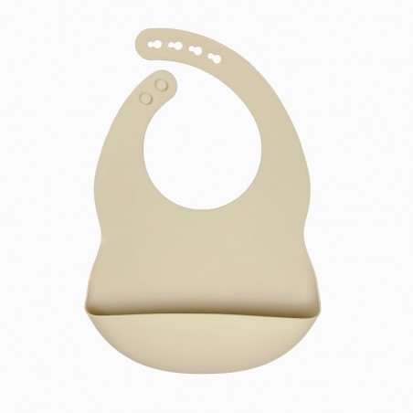 Silicone Pocket Bib Ivory