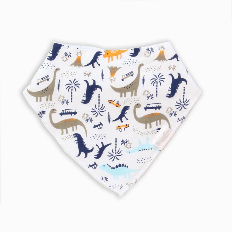 Organic Cotton Bandanna Bib Dinosaur