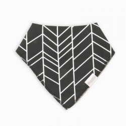 Organic Cotton Bandanna Bib Herringbone