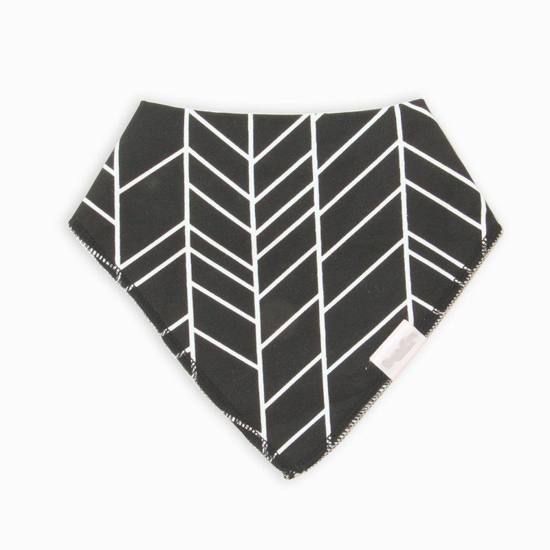 Organic Cotton Bandanna Bib Herringbone