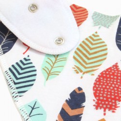 Organic Cotton Bandanna Bib Feathers