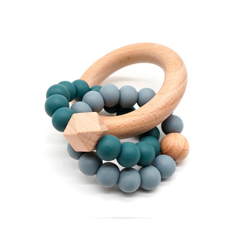 Teething Rattle Peacock