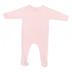 Cotton Footy Romper 0 - 3 Months Pink