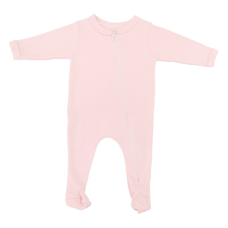 Cotton Footy Romper 0 - 3 Months Pink