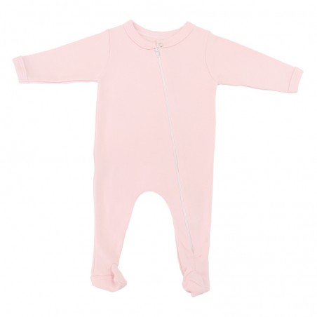 Cotton Footy Romper 0 - 3 Months Pink