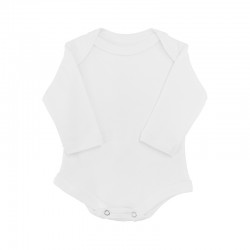 Cotton Onesie Envelope Neck 0 - 3 Months White