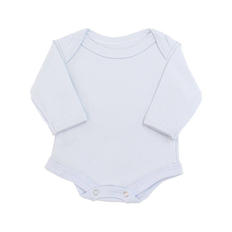 Cotton Onesie Envelope Neck 0 - 3 Months Blue