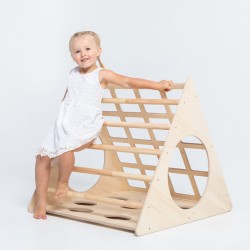 Pikler Triangle Play Gym & Slide