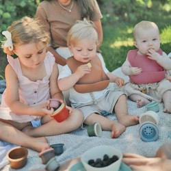 Silicone Pocket Bib Confetti Spearmint