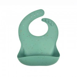 Silicone Pocket Bib Confetti Spearmint