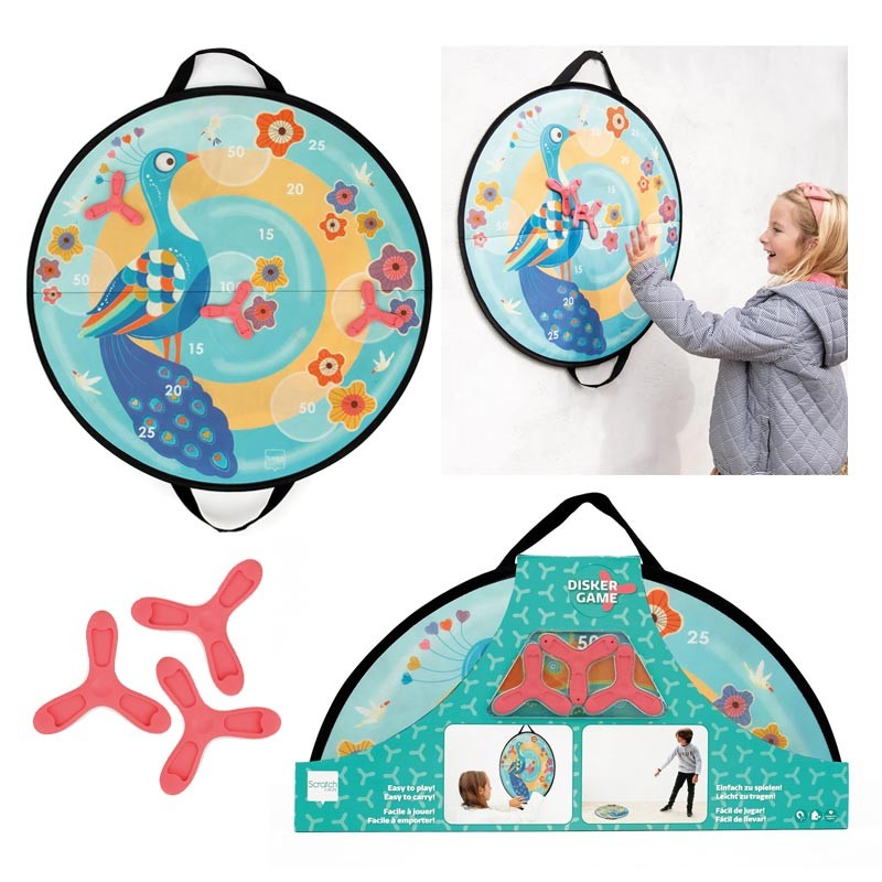 Magnetic Disker Game Peacock by Scratch Europe