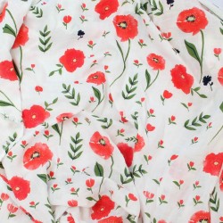 Poppy Bamboo Muslin Swaddle Blanket