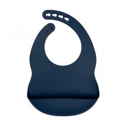 Silicone Pocket Bib Navy