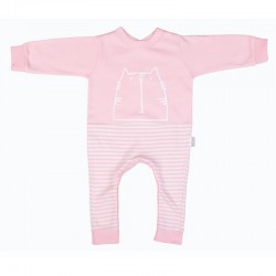 Cotton Sleepsuit 0 - 3 Months Cat