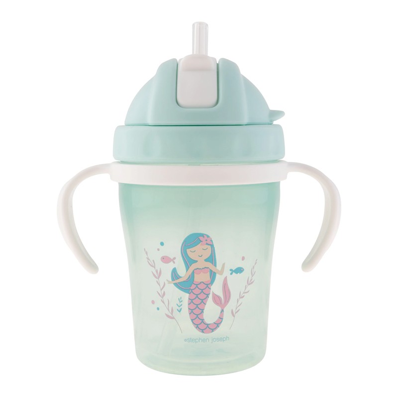Baby Sippy Cup with Straw Mermaid by Stephen Joseph