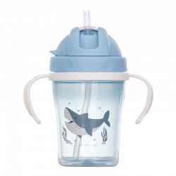 Baby Sippy Cup with Straw Shark by Stephen Joseph