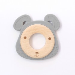 Koala Teething Ring Beech Wood and Silicone Duo