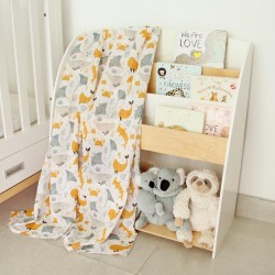 Ocean 100% Cotton Muslin Swaddle Blanket