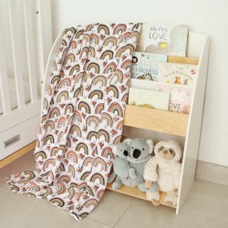 Boho Rainbows 100% Cotton Muslin Swaddle Blanket