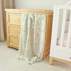 Spring Garden 100% Cotton Muslin Swaddle Blanket