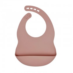 Silicone Pocket Bib Pink