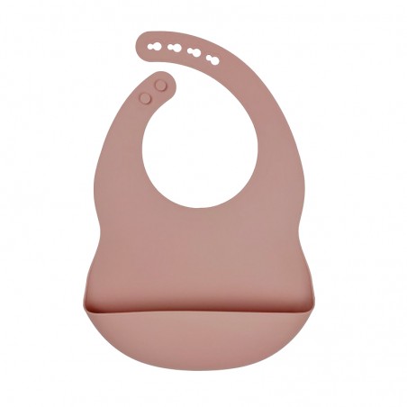 Silicone Pocket Bib Pink