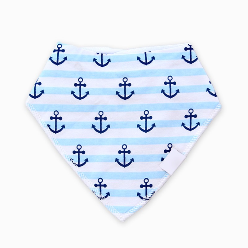 Organic Cotton Bandanna Bib Anchor